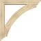 Ekena Millwork Thorton Traditional Rough Sawn Bracket w/ Offset Brace, Douglas Fir, 6"W x 38"D x 38"H BKT0604X38X38THR01RDF - alternate 4